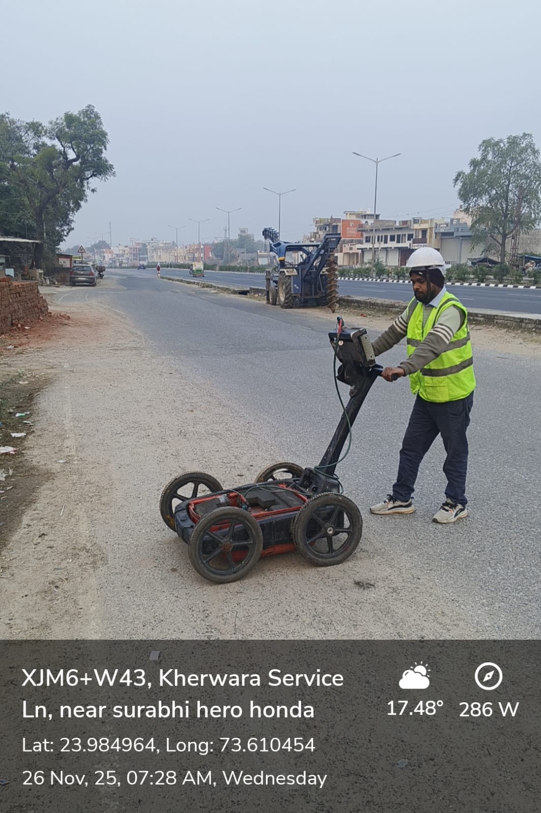 Ground Penetrating Radar - road survey
